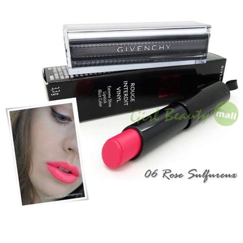 Givenchy Rose Sulfureux (06) Rouge Interdit Vinyl Color 